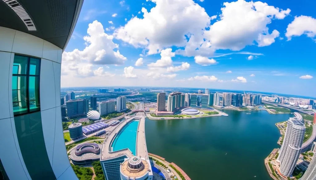 Image of Marina Bay Sands with its iconic rooftop infinity pool