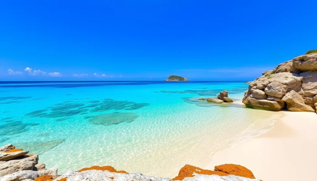 Image of Matira Beach with clear waters and white sand