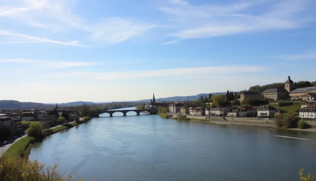 Image of Metz cityscape with the Moselle River