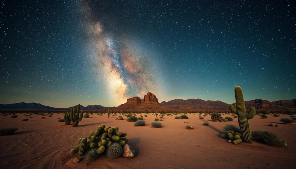 Image of Milky Way over Mojave Desert
