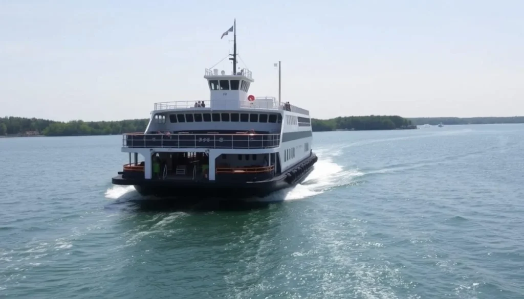 Image of Miller Ferry approaching Put-in-Bay
