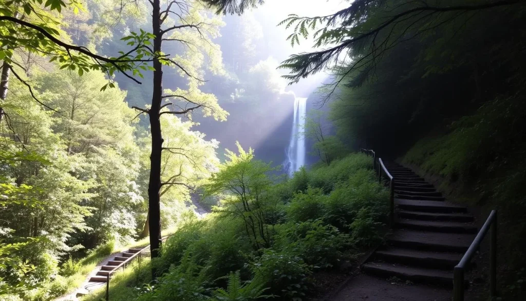 Image of Mossbrae Falls access route