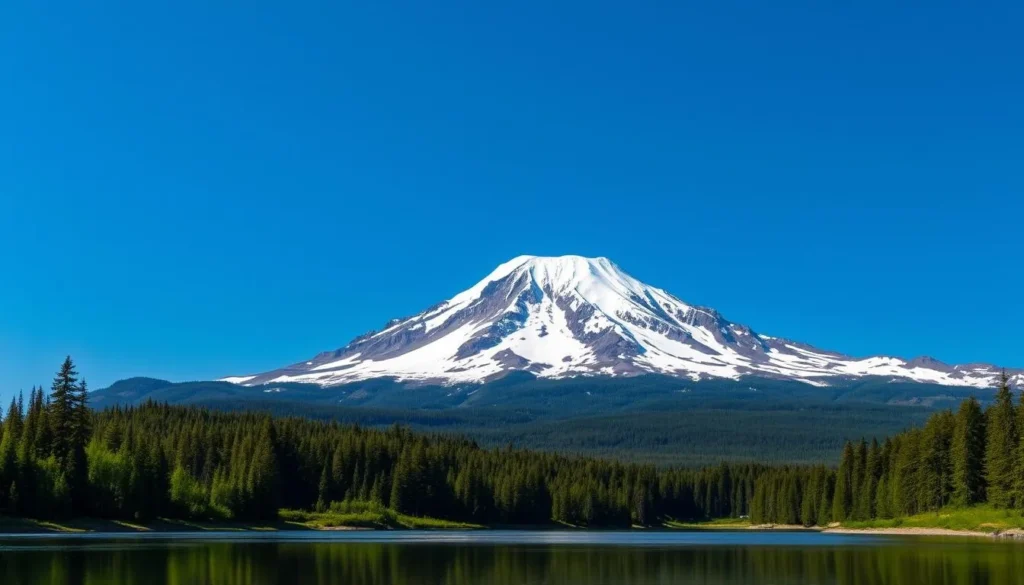 Image of Mount Hood's snow-capped peak
