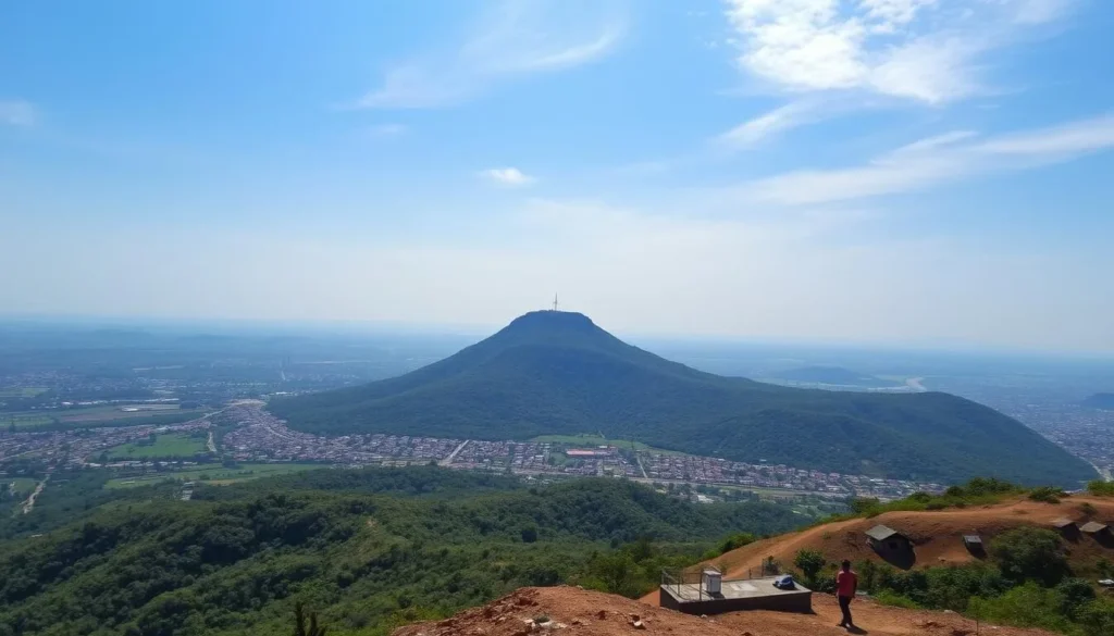 Image of Mount Patti with a panoramic view of Lokoja