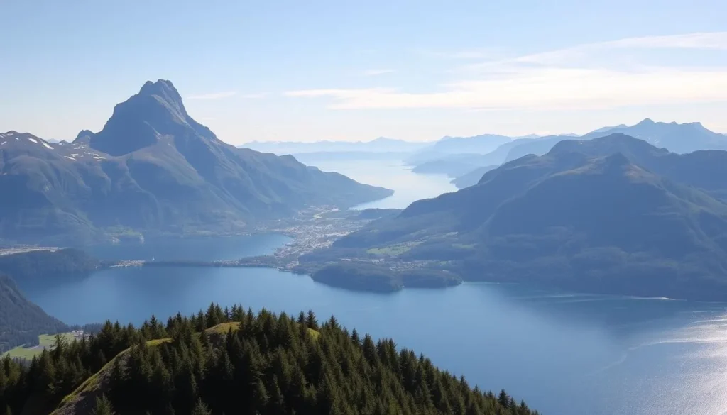 Image of Mount Stanserhorn with panoramic views of Lake Lucerne