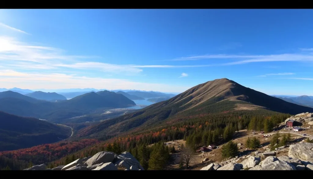 Image of Mount Washington, the highest peak in the Northeast, located in the White Mountains