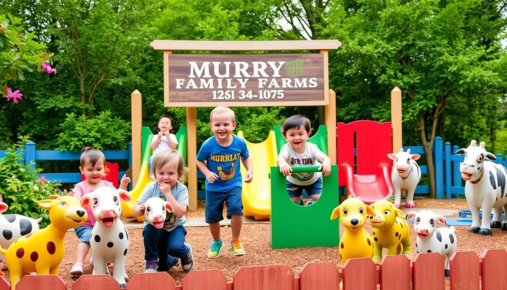 Image of Murray Family Farms with kids playing in the playground