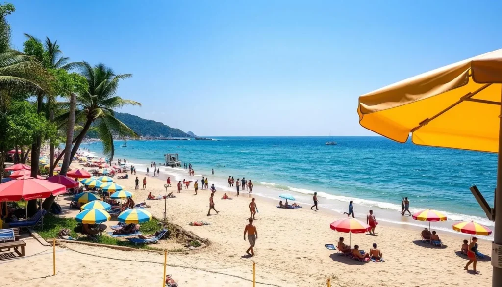 Image of My Khe Beach during peak season