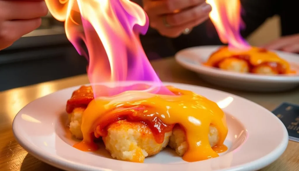 Image of Nana Bunsik's signature blow-torched cheese tteokbokki