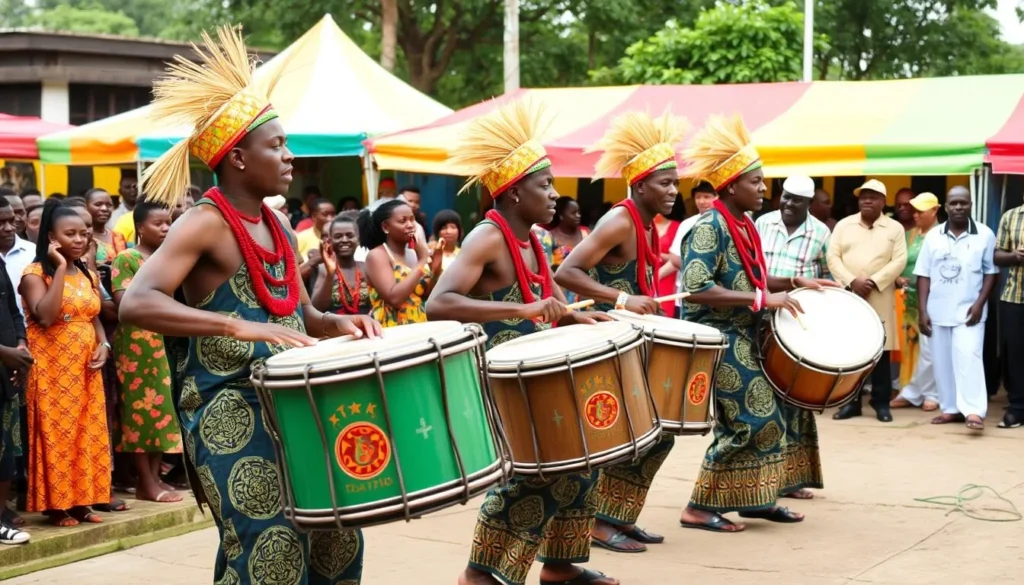 Image of Ngodo Drummers performing live in Umuahia