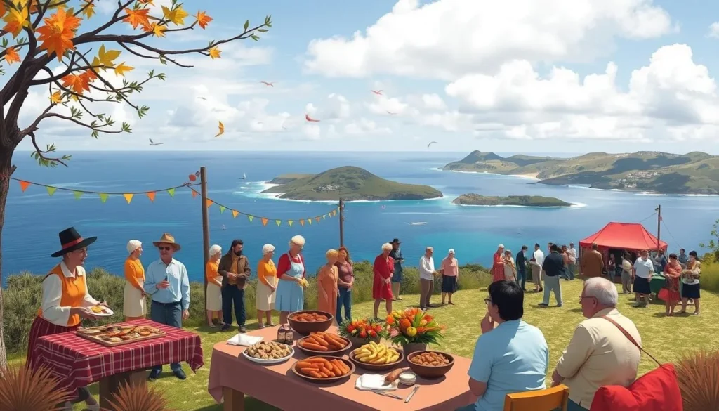 Image of Norfolk Island's Thanksgiving Day celebration