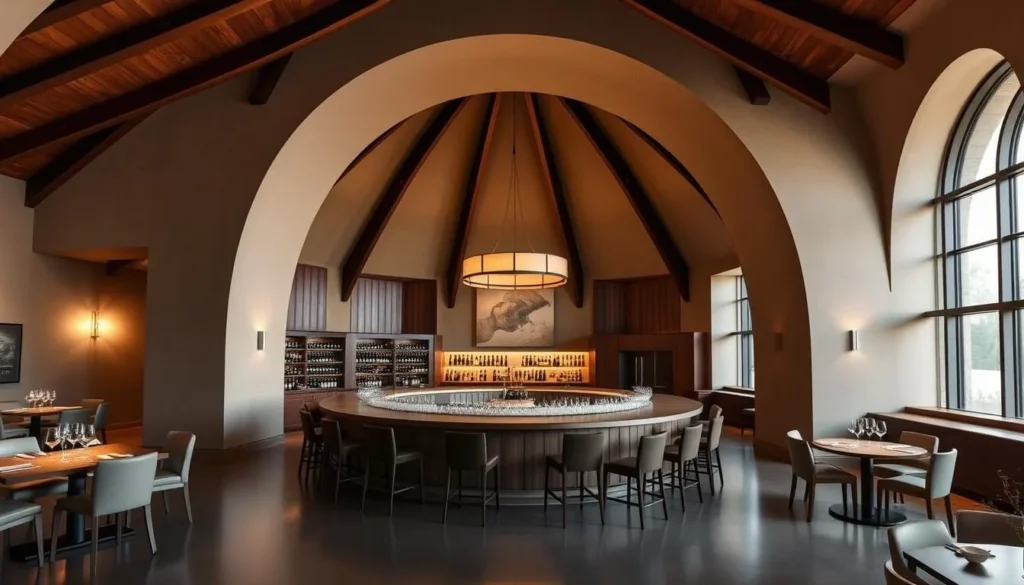 Image of Opus One Winery's circular tasting room
