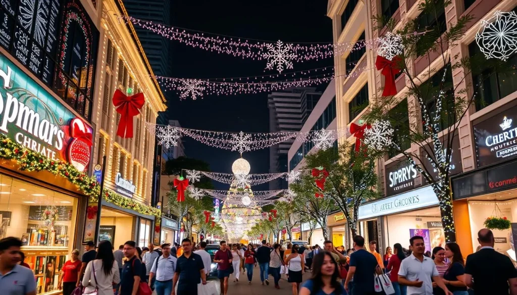 Image of Orchard Road during Christmas celebrations