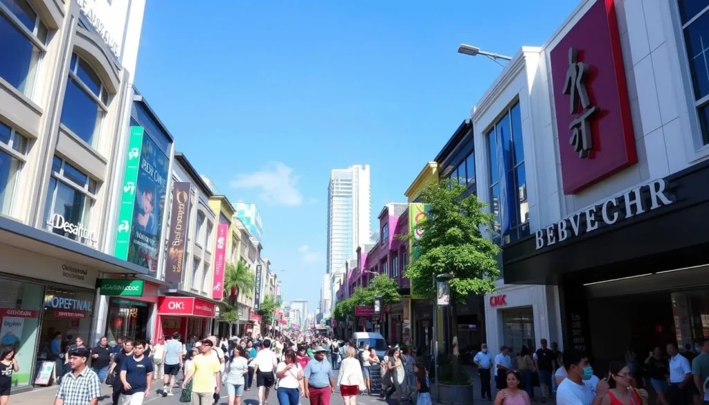 Image of Orchard Road shopping street