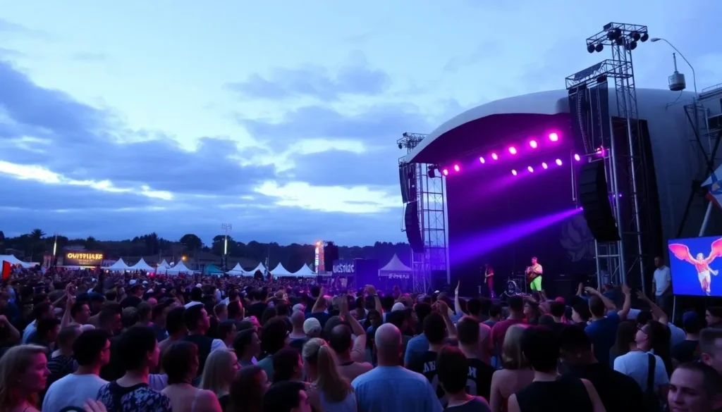 Image of Outside Lands Music Festival crowd enjoying a performance