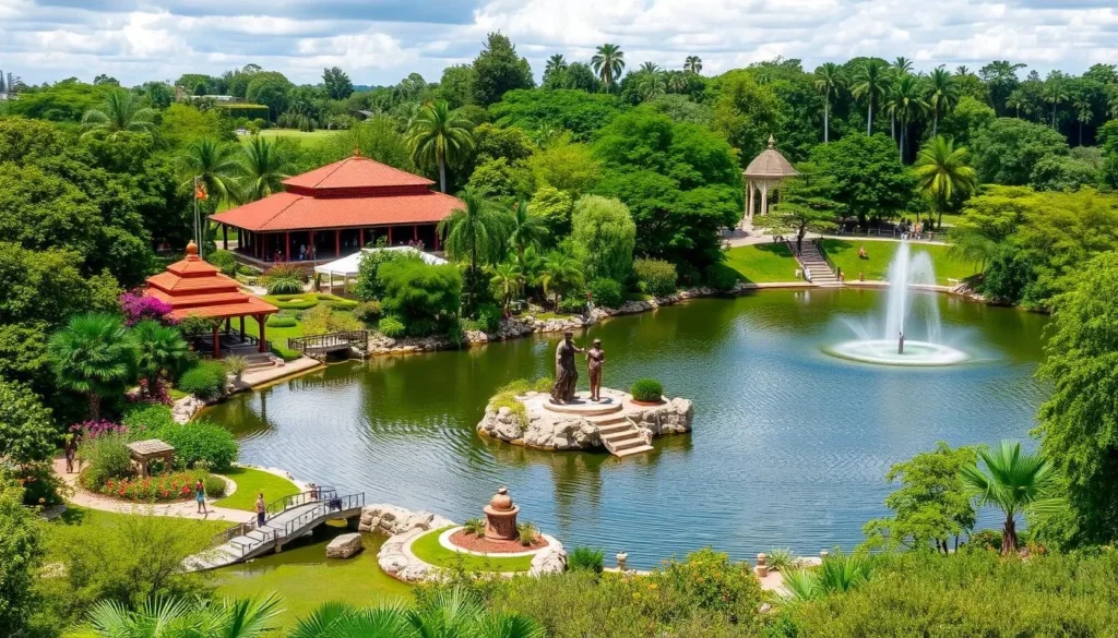 Image of Parque Rodolfo Landeros with a zoo and lake