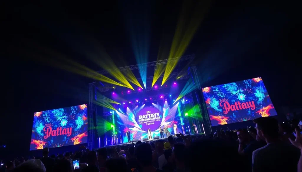 Image of Pattaya International Music Festival stage