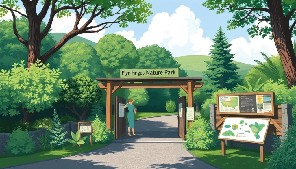 Image of Pfyn-Finges Nature Park's entrance