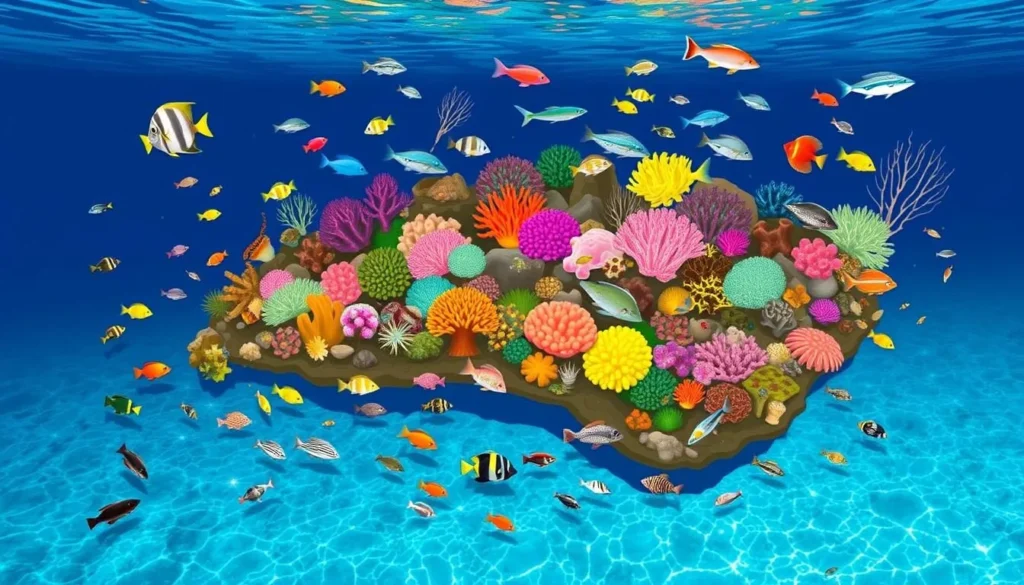 Image of Pitcairn Islands Marine Reserve with diverse marine life