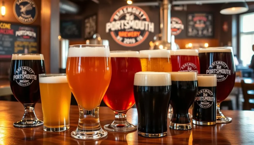 Image of Portsmouth Brewery's beer selection
