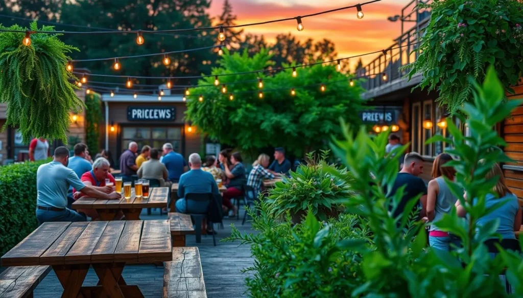 Image of Prison Brews outdoor beer garden