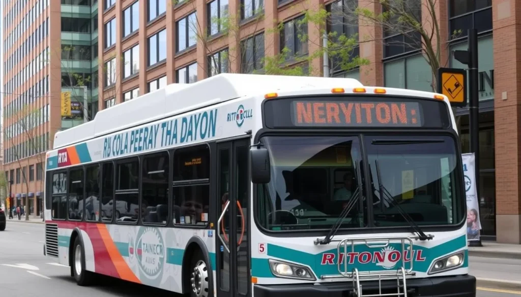 Image of RTA bus in Dayton