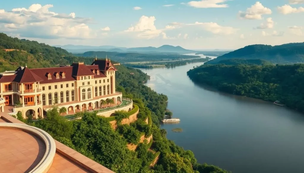 Image of Radisson Blu M'Bamou Palace Hotel with stunning Congo River views