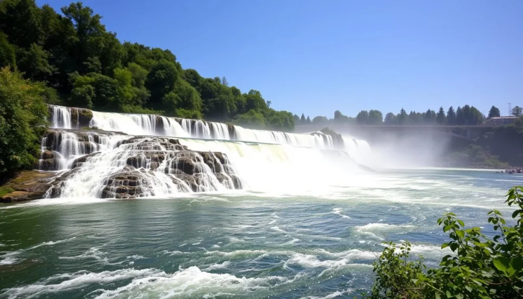 Image of Rhine Falls during summer