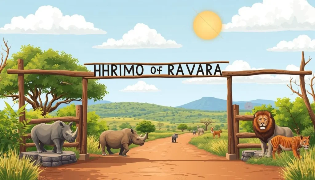 Image of Rhino and Lion Nature Reserve entrance