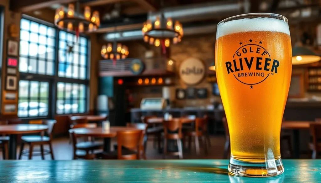 Image of River Bluff Brewing's taproom or a signature beer