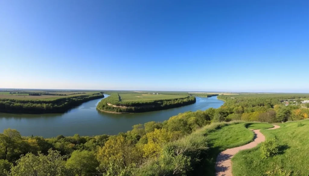 Image of River Bluff Trails with a scenic view of the Missouri River