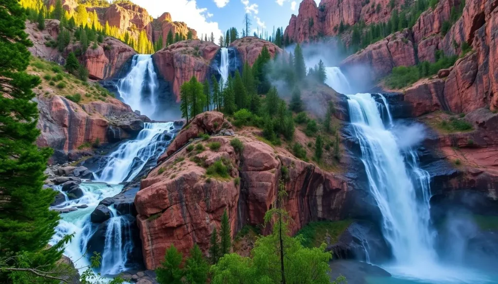 Image of Roaring River Falls and Mist Falls in Kings Canyon