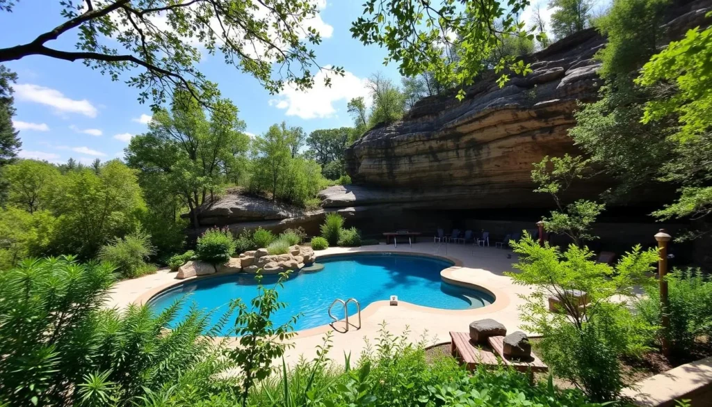 Image of Robbers Cave State Park swimming pool
