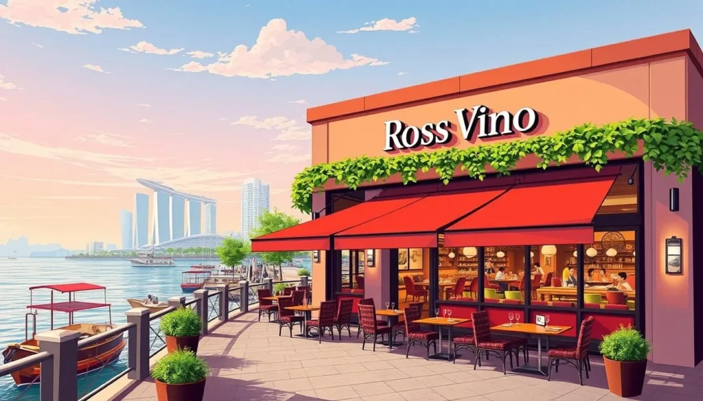 Image of Rosso Vino restaurant at Robertson Quay, Singapore