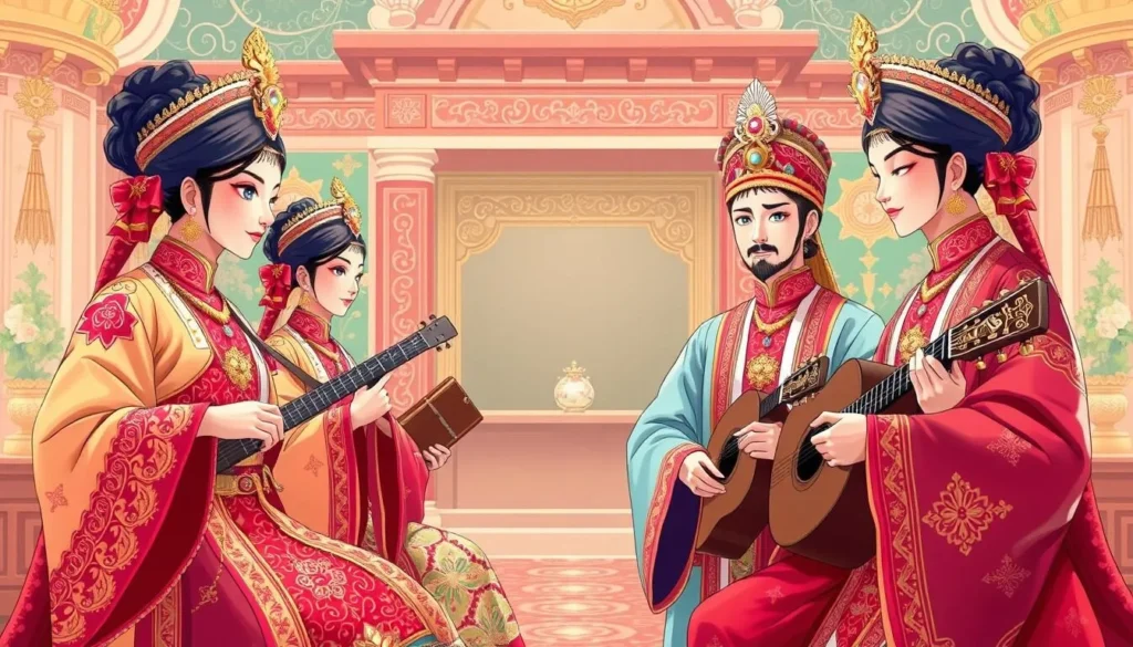 Image of Royal Court Music performers in traditional attire