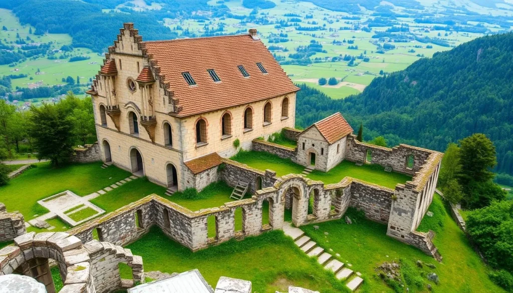 Image of Rüeggisberg Monastery ruins in Switzerland