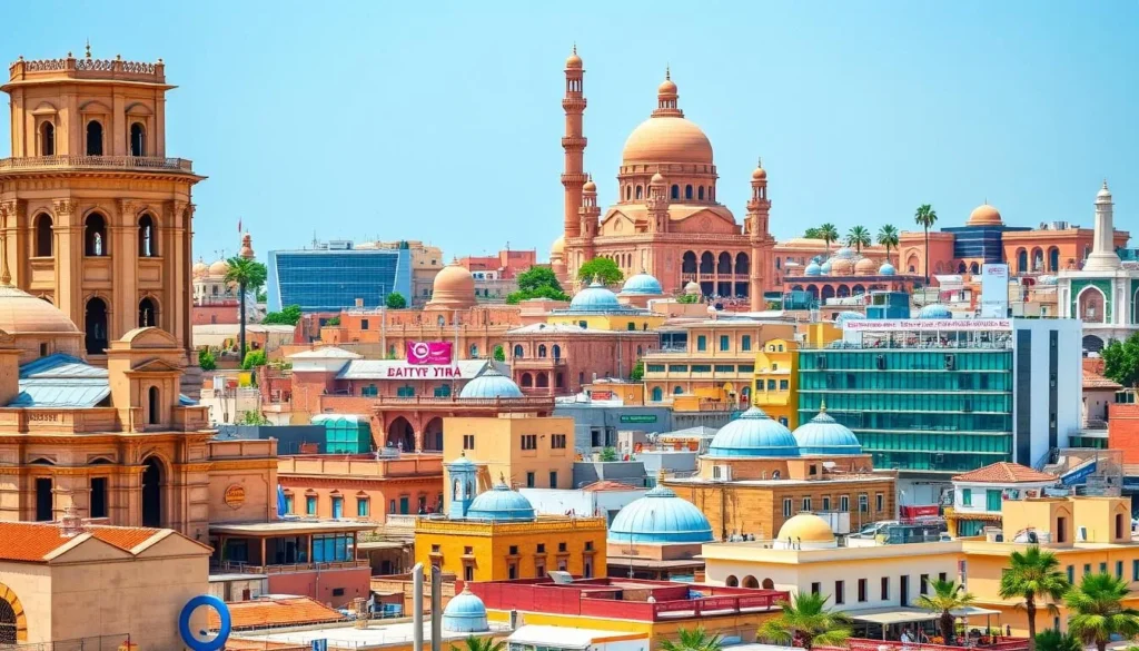 Image of Safaqis cityscape with a mix of ancient and modern architecture