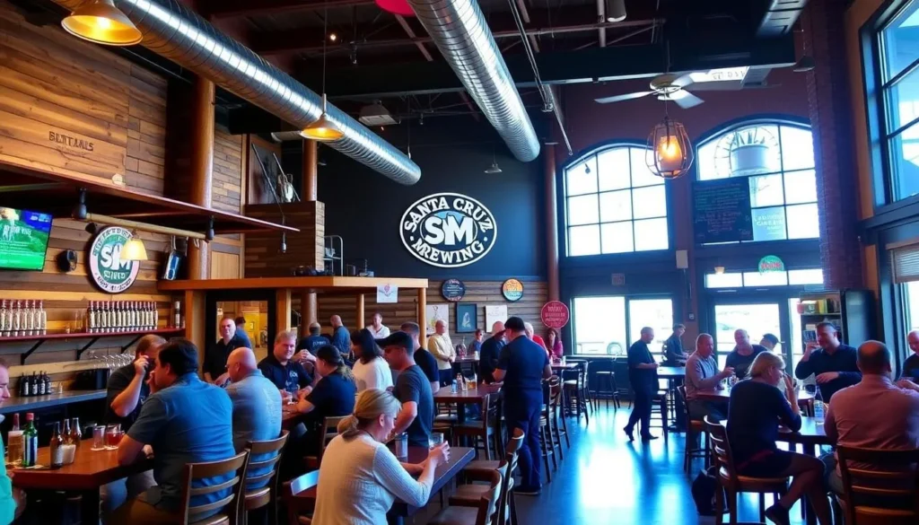 Image of Santa Cruz Mountain Brewing taproom