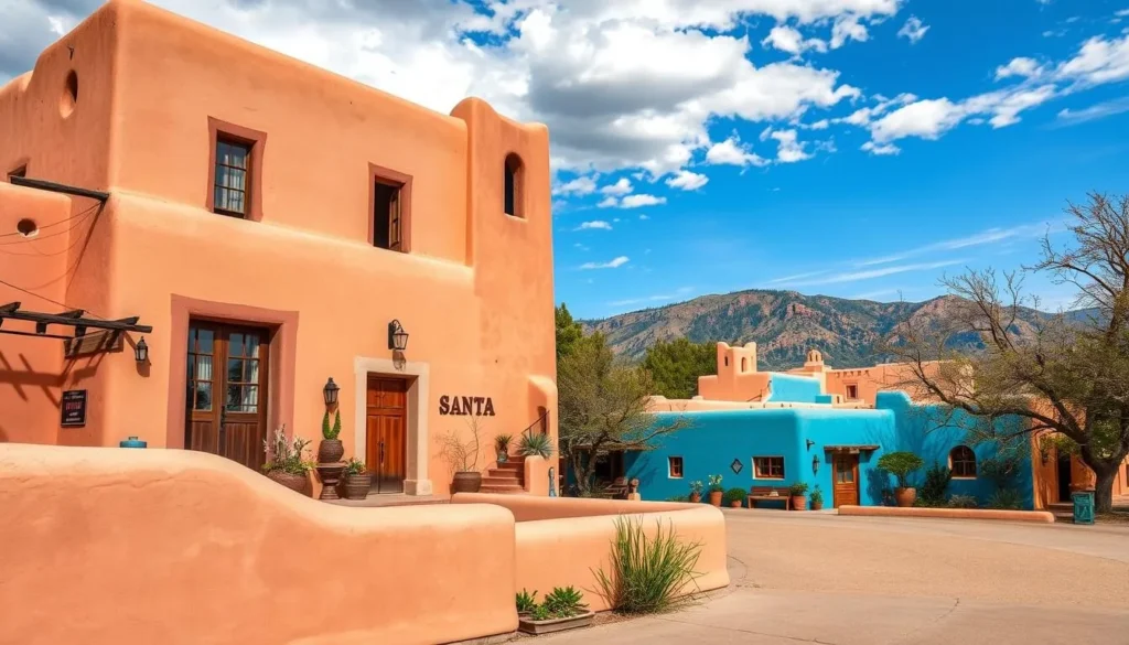 Image of Santa Fe, New Mexico, showcasing its unique cultural blend