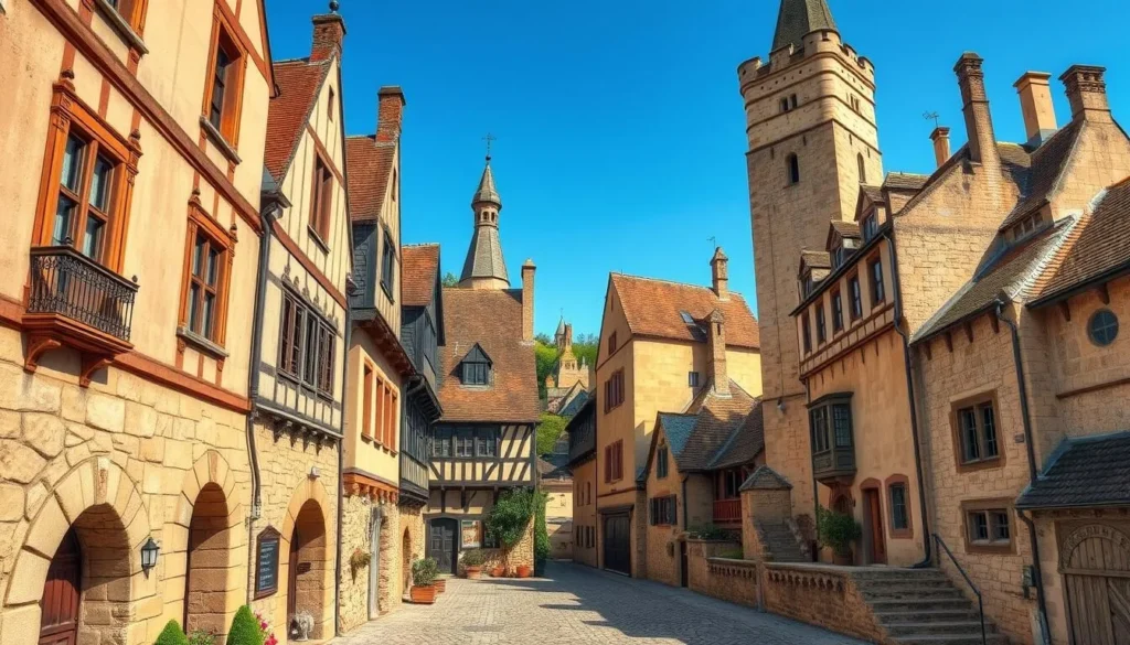 Image of Sarlat-la-Canéda's medieval architecture