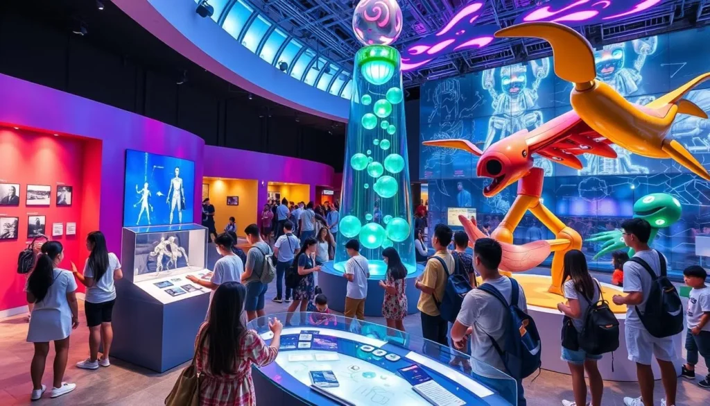 Image of Science Centre Singapore's interactive exhibits