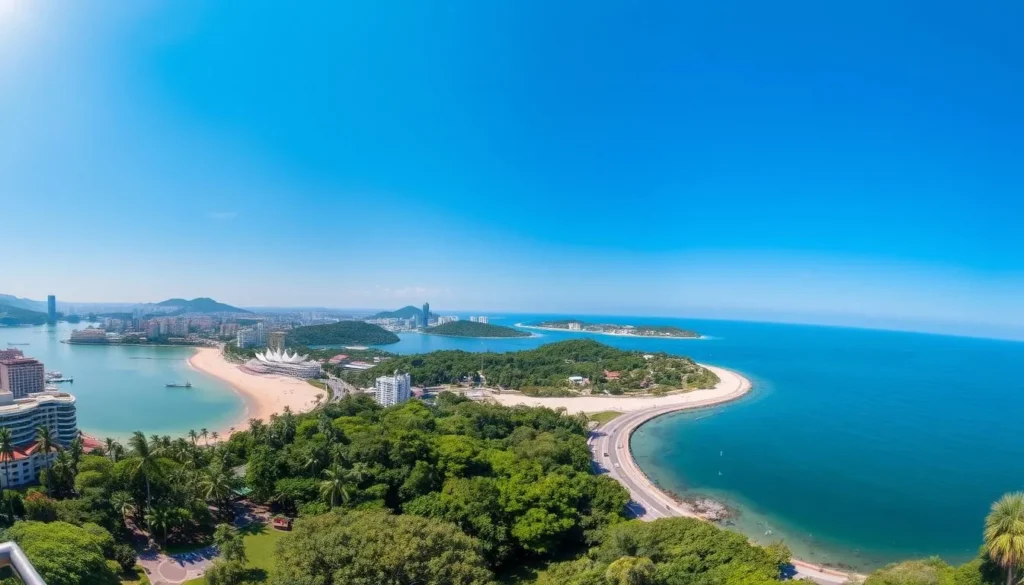 Image of Sentosa Island's panoramic view