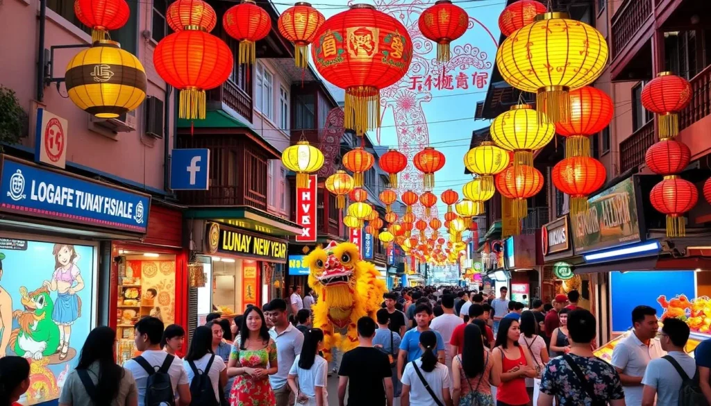Image of Singapore's Chinatown during Lunar New Year