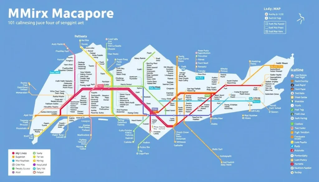 Image of Singapore's MRT map