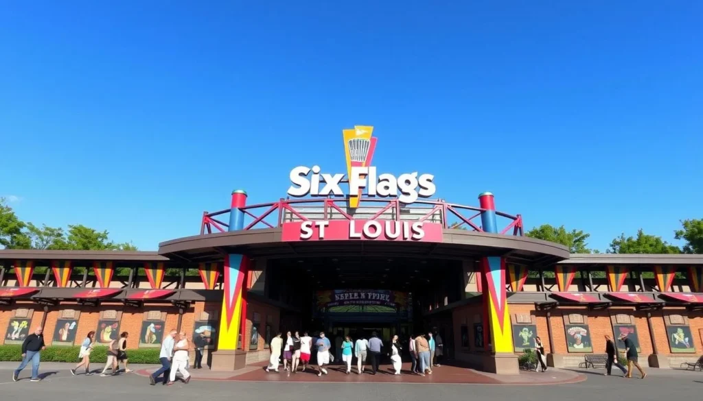 Image of Six Flags St. Louis main entrance