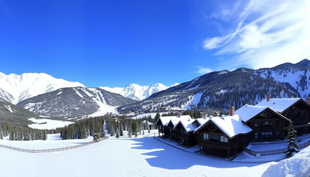 Image of Snow Valley Mountain Resort with snow-covered slopes