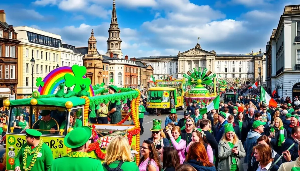 Image of St. Patrick's Festival parade in Dublin