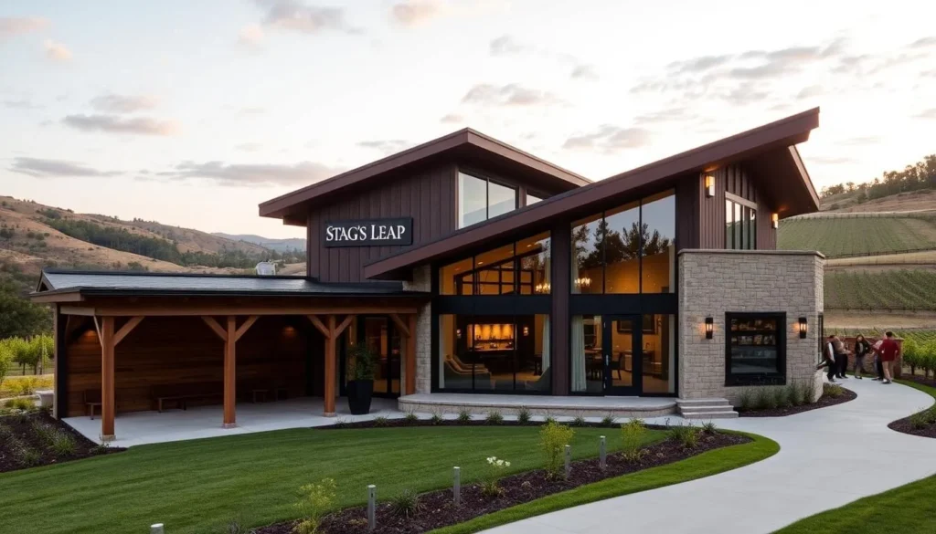 Image of Stag's Leap Wine Cellars' modern tasting room
