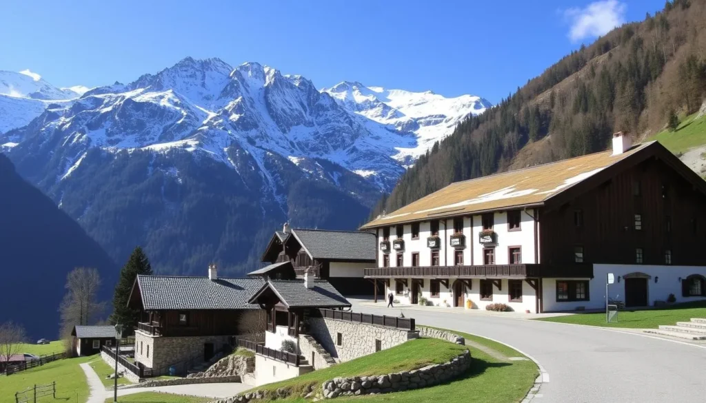 Image of Switzerland's largest Alpine cheese dairy in Diemtigtal