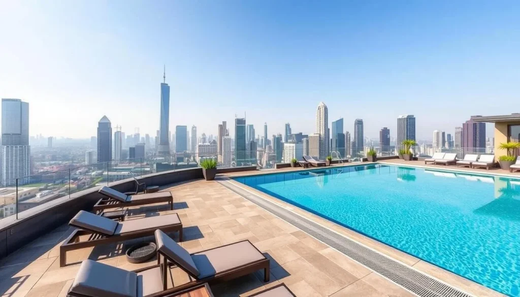 Image of TAI Urban Resort's rooftop pool